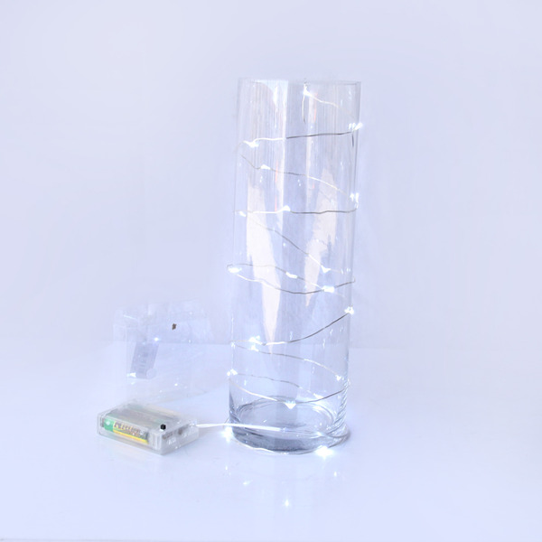 12x2m Long Cool White Wire String Battery Operated Fairy Lights 20 LED Bulb eBay