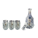 7 Pcs Whiskey Vodka Decanter With Glasses Tumblers