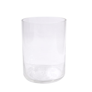 6 x Clear Glass Vases Cylinder 15CM x 20CM Wedding Event Table Deco Bulk Lot