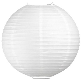 12 x White Round Paper Lantern - 20"