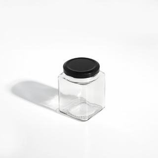 35 x 200ML Black Lid Wedding Favours Preserving Jar 