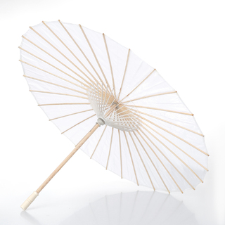 12 x Large White Japanese Umbrella Parasol 101cm