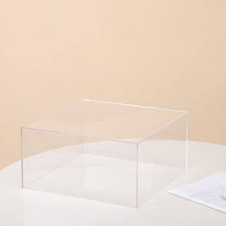 Clear Square Cube Acrylic Table Riser 30x30x15cm