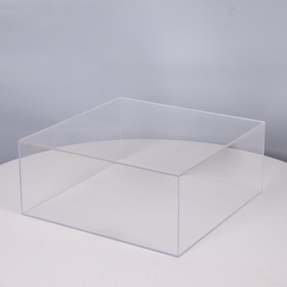 Acrylic Square Christening Gift Box 35cm x 35cm x 15cm