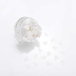 120,000pcs White Heart Shaped Tissue Paper Confetti 