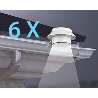 6 x solar powered 3led fence gutter light outdoor garden 6 x solar powered 3led fence gutter light outdoor garden