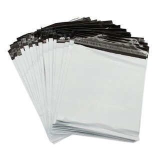 100 x White Plastic Courier Post Bag Mailer Mailing Satchel 450x600mm