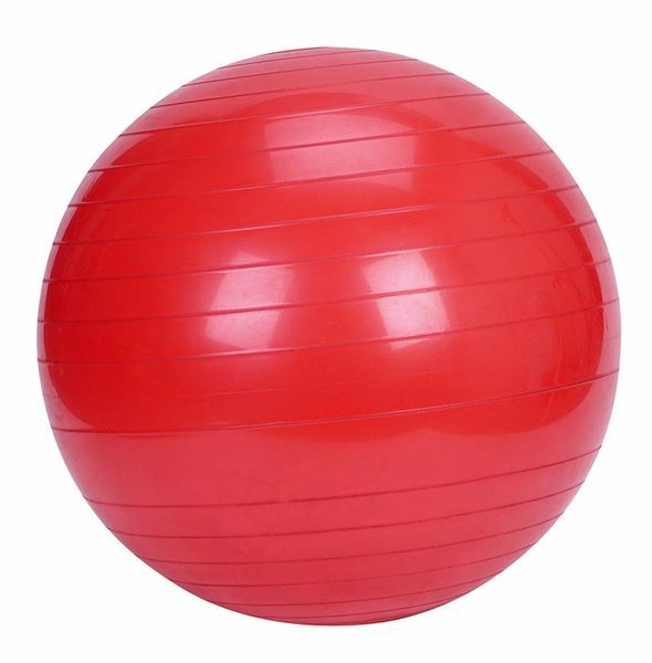 red yoga ball