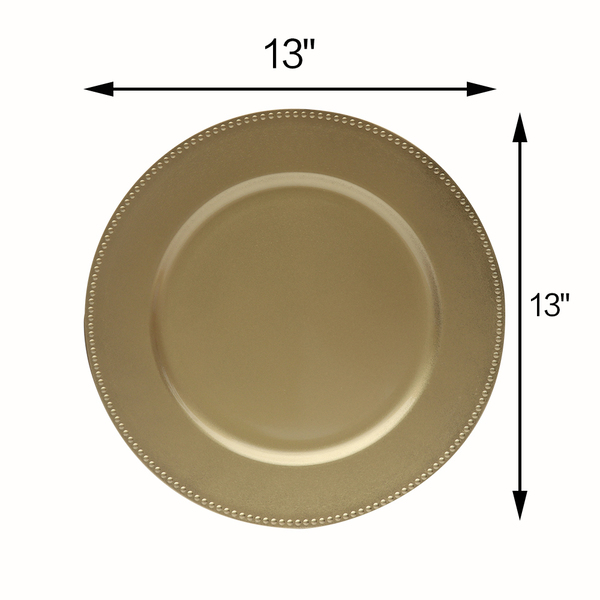 Thanksgiving For Small to Regular-Size Dinnerware & Soup Bowls Charger Plates Rose Set of 6 Suitable for Weddings 13-Inch Elegant Chargers Diamond Design Parties Anniversary 