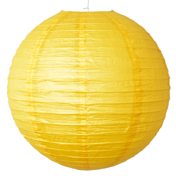 12 x Yellow Round 10'' Paper Lantern Wedding Party Home Decor Bulk Lot