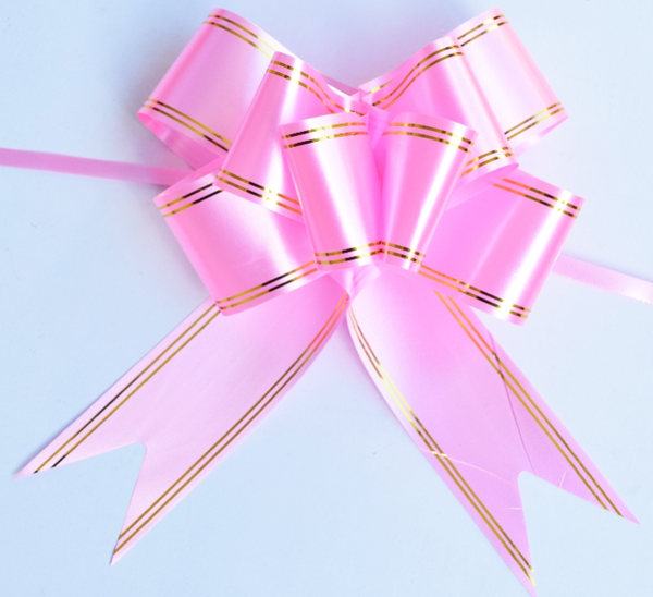 20PCS Pink Pull Flower Ribbon Wedding Party Decor Gift Ornament