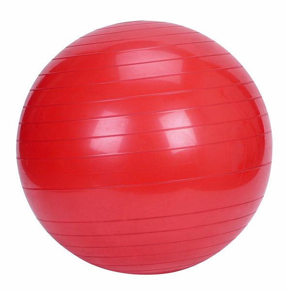 red yoga ball