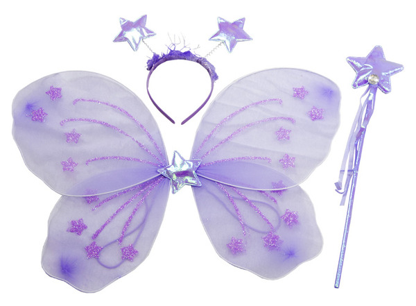 Fairy Girls Butterfly and Angel Wings for Kids 6 Pack 