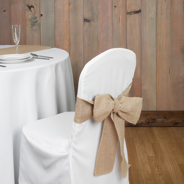 Hessian Burlap Sashes and Matching Table Runners Wedding Chairs Events Sash 