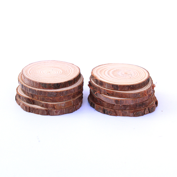 Rough cut mini wooden tree stumps