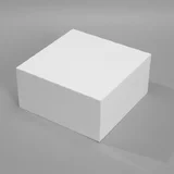 White Square Cube Acrylic Table Riser 30x30x15cm