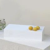 White Acrylic Table Riser 60x30x15cm