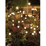 2 x Firefly Outdoor Garden Solar Lights
