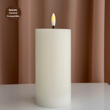Candle Do Real Wax Flickering Glow LED Pillar Candle 7.5cmDx15cmH