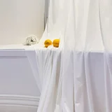 Off White Spandex 4-Way Polyester Stretch Drape 10m