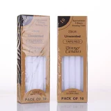 240 x White Unscented Tapered Taper Candles 25cm Long Wholesale Bulk 