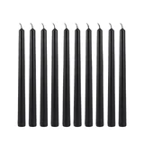 Candle Do 10 x Taper Candle Black 25cm