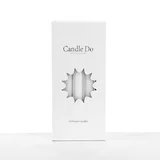 120 x Candle Do White Unscented Dinner Candles 25cm Long Wholesale Bulk