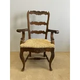 French Provincial carved Ladder Back Carver Chair