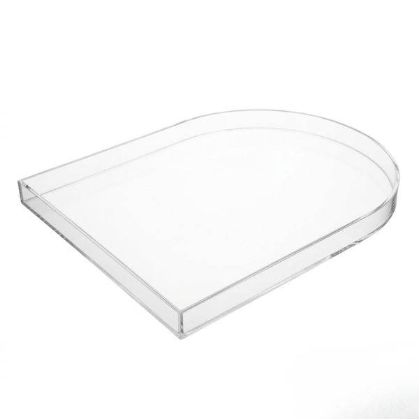 Clear Acrylic Arch Shaped Serving Tray