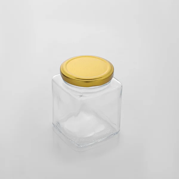 35 x 280ml Gold Lid Square Wedding Favours Preserving Jar