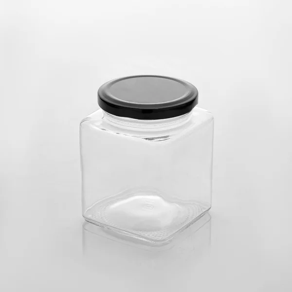 30 x 380ml Black Lid Square Wedding Favours Preserving Jar