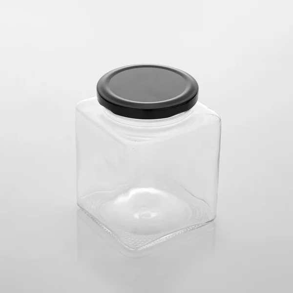 24 x 500ml Black Lid Square Wedding Favours Preserving Jar