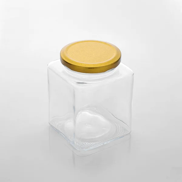 24 x 500ml Gold Lid Square Wedding Favours Preserving Jar