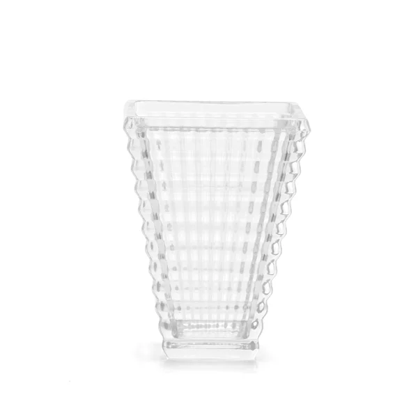 Stepped Pressed Glass Mini Vase 14.2cm