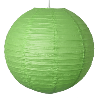 12 x Green Round 12" Paper Lantern 