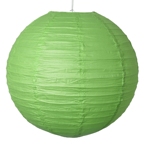 12 x Green Round 12" Paper Lantern 