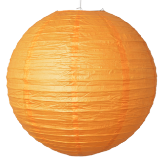 12 x Orange Round 12" Paper Lantern 