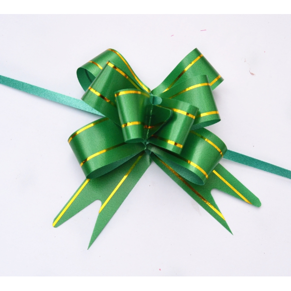 20 x Green Pull Flower Ribbon