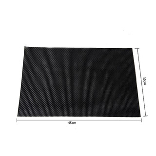 12 x Table Placemat PVC Black - 30cm x 45cm