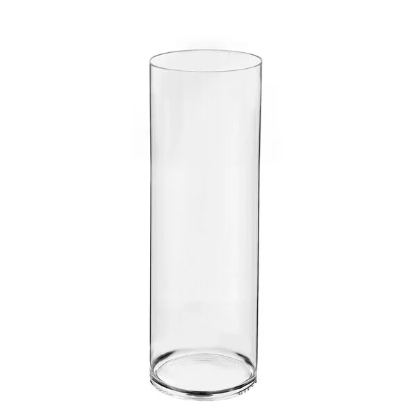 6 x Clear Glass Vases Cylinder 30CM x 10CM Wedding Event Table Deco Bulk Lot
