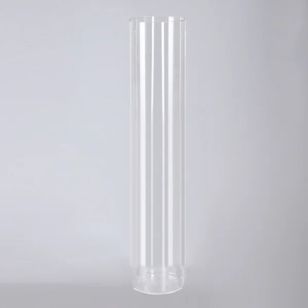 6 x Clear Glass Vases Cylinder 60CM x 10CM Wedding Event Bulk Lot Table Deco