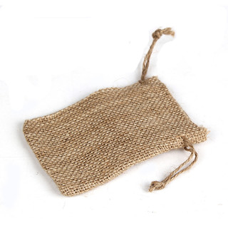 50 x Burlap Drawstring Bag - Length 12cm x Width 8cm