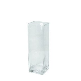 Clear Square Glass Vases 30CM x 10CM Wedding Event Table Deco 