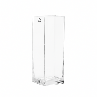 Clear Square Glass Vases 40CM x 10CM Wedding Event Table Deco 