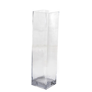 Clear Square Glass Vases 50CM x 10CM Wedding Event Table Deco 