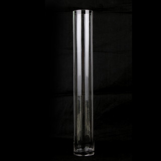 6 x Clear Glass Vases Cylinder 70CM x 10CM Wedding Event Table Deco Bulk Lot