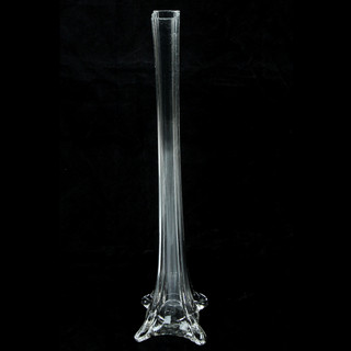 6 x Clear Glass Eiffel Tower Vase - 50cm
