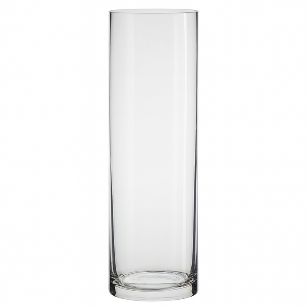 6 x Clear Glass Vases Cylinder 50CM x 15CM Wedding Event Table Deco Bulk Lot