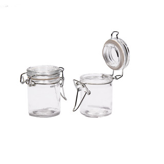 24 x 60ml Glass Jar Clip Lid Bottle Jam Storage Container Air Tight Seal 