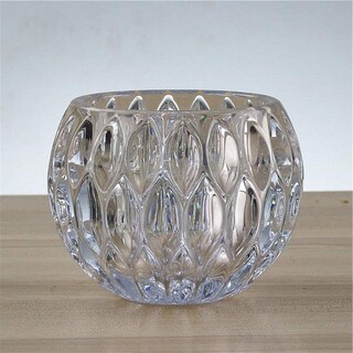 12 x Crystal Glass Tealight Votive Candle Holders Balls Wedding 